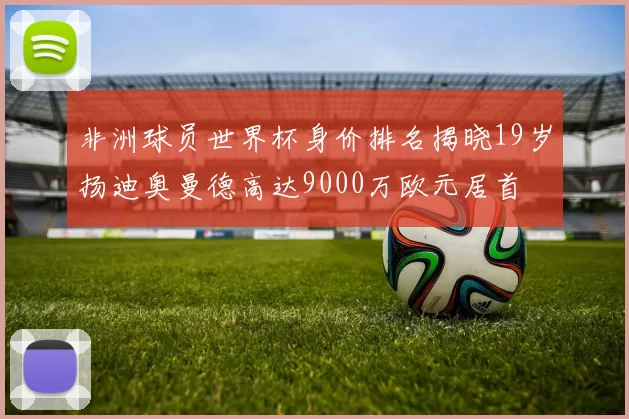 非洲球员世界杯身价排名揭晓19岁扬迪奥曼德高达9000万欧元居首