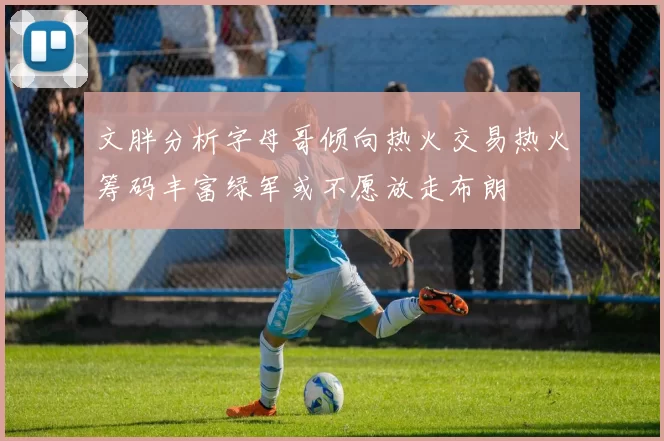 文胖分析字母哥倾向热火交易热火筹码丰富绿军或不愿放走布朗